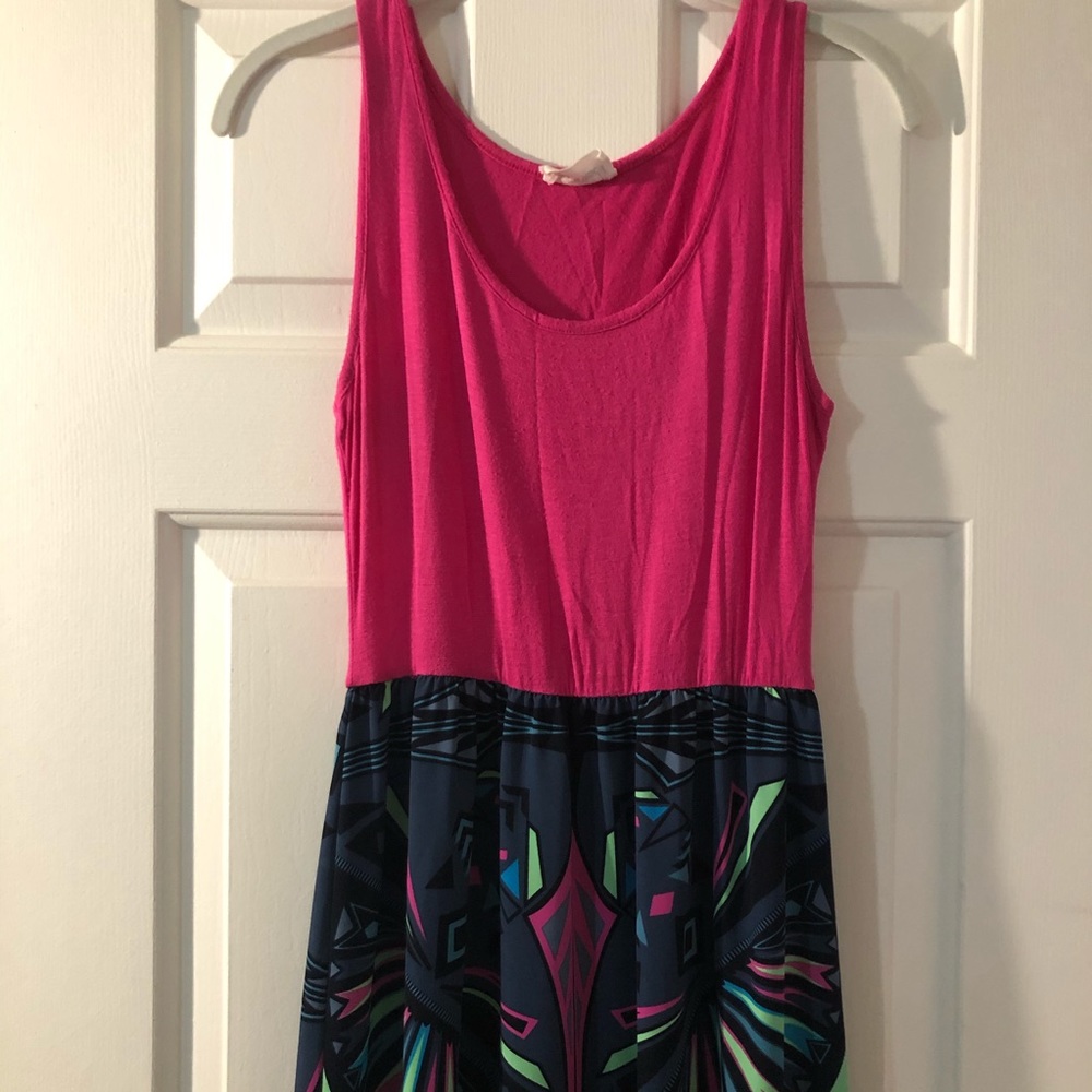 Colorful, tank top maxi dress